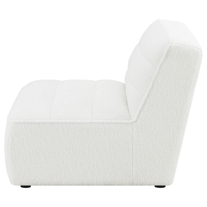 Sunny Upholstered Armless Chair Natural by Unique Piece Furniture