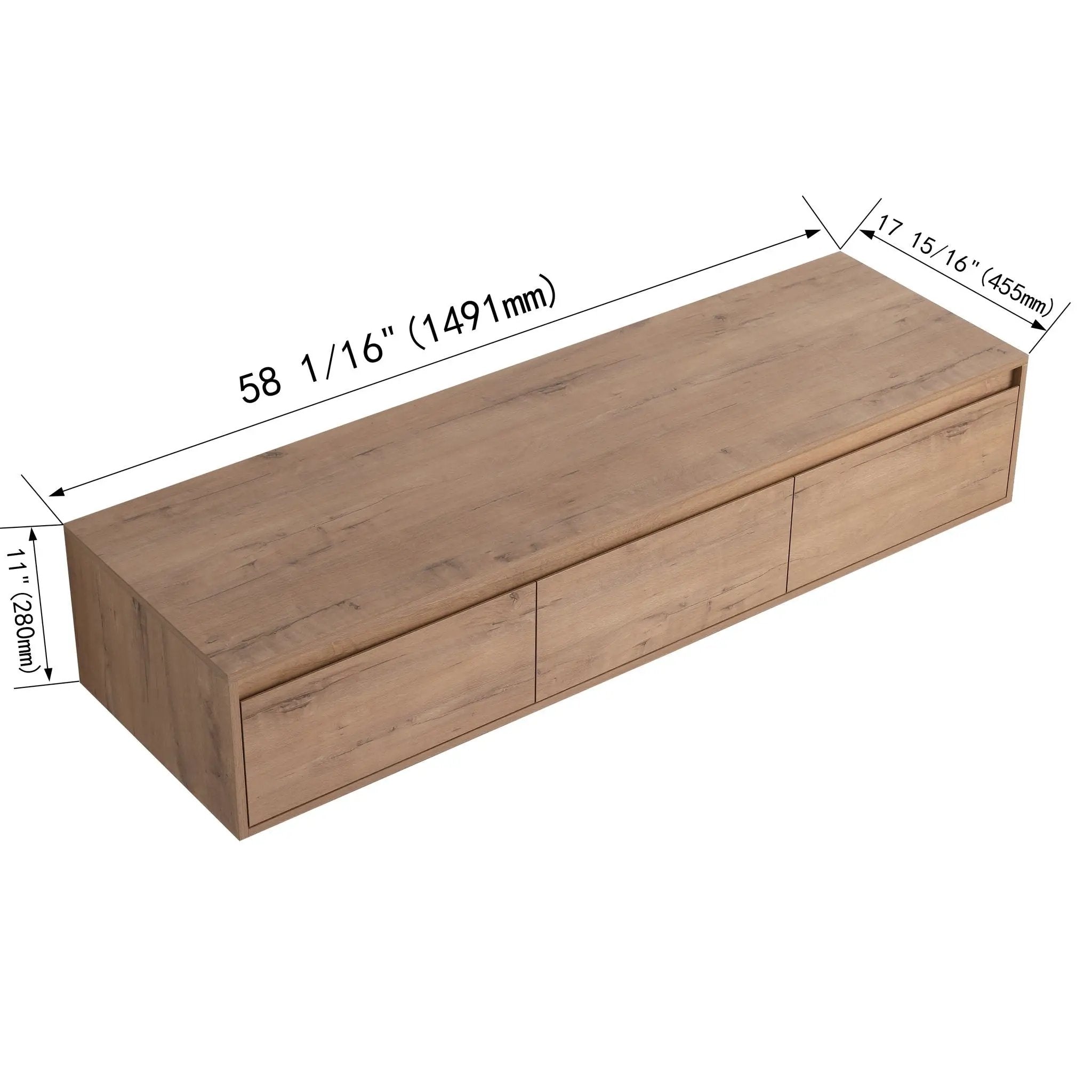Modern Minimalist Bathroom Cabinet With Soft Close Drawers And Floating Mounting Design by Unique Piece Furniture