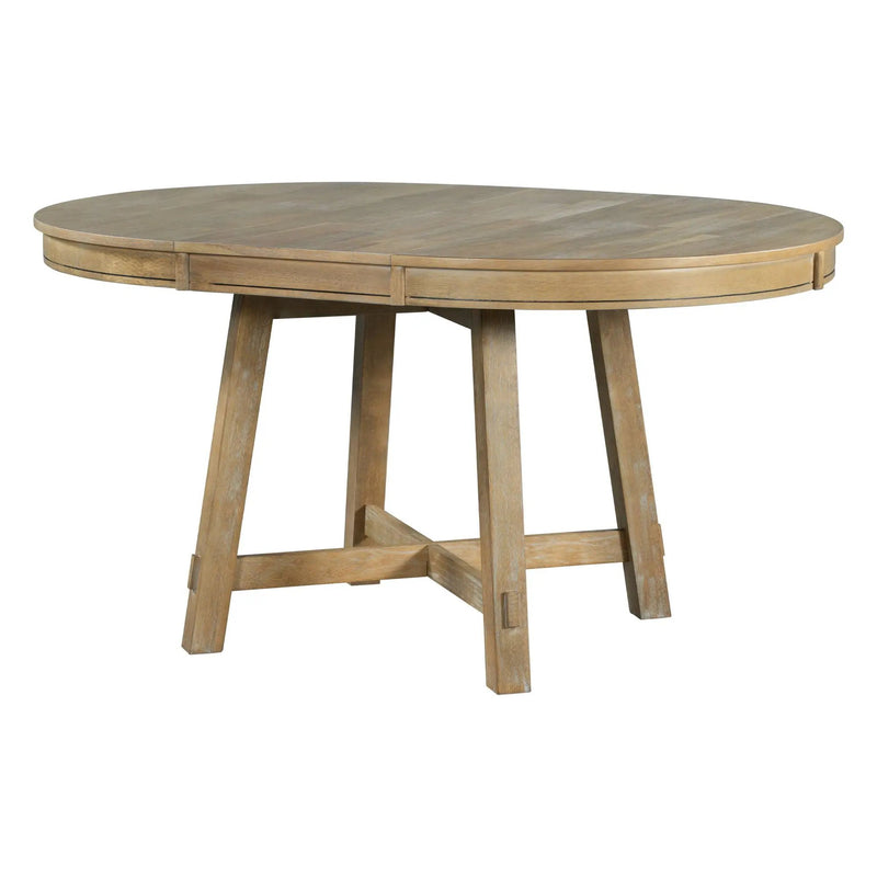 Gia - Round Extendable Dining Table With 16" Leaf Wood by Unique Piece Furniture