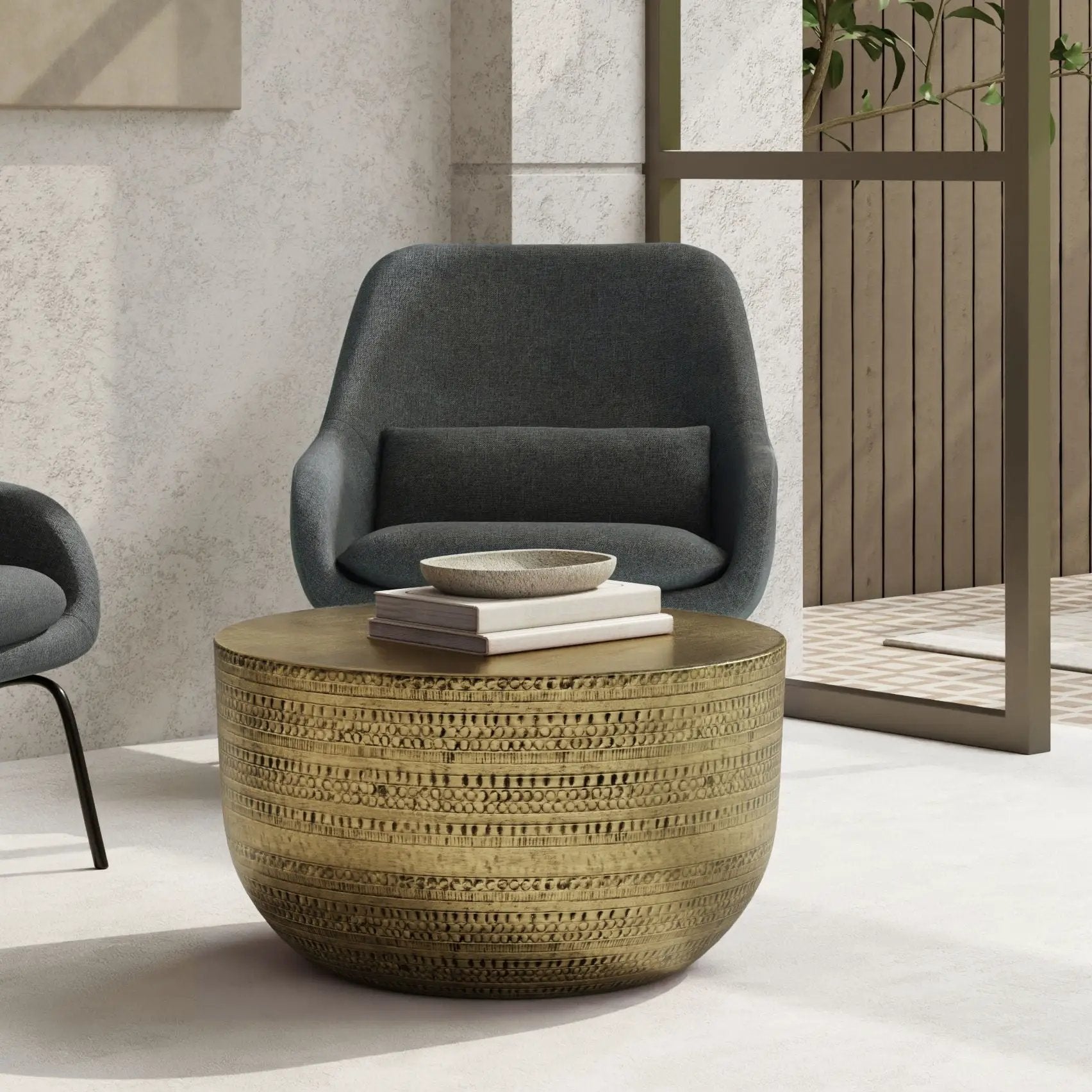 Johnsen - Handcrafted Metal Coffee Table by Unique Piece Furniture