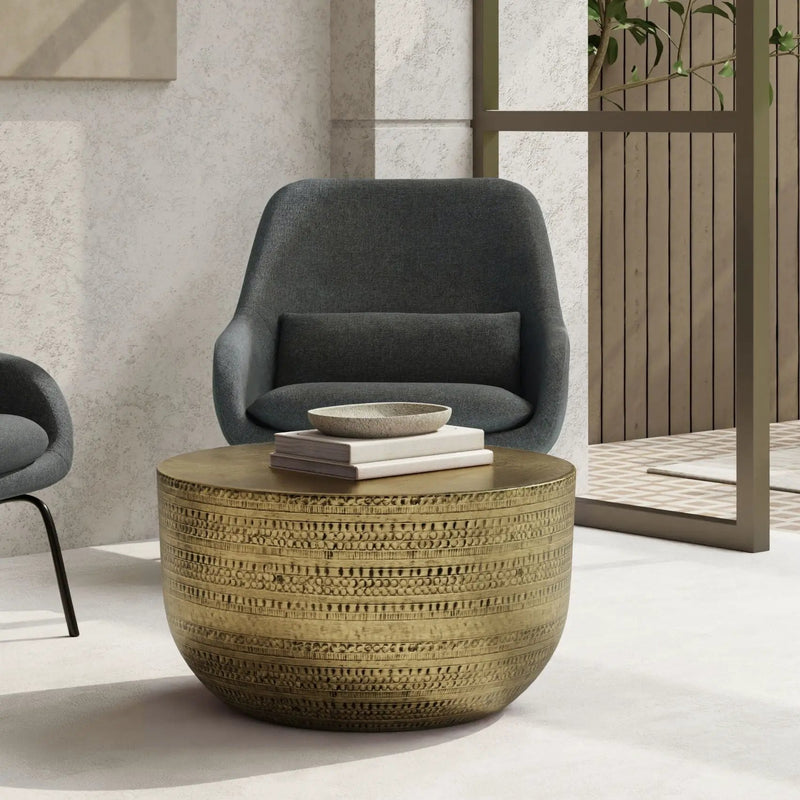 Johnsen - Handcrafted Metal Coffee Table by Unique Piece Furniture