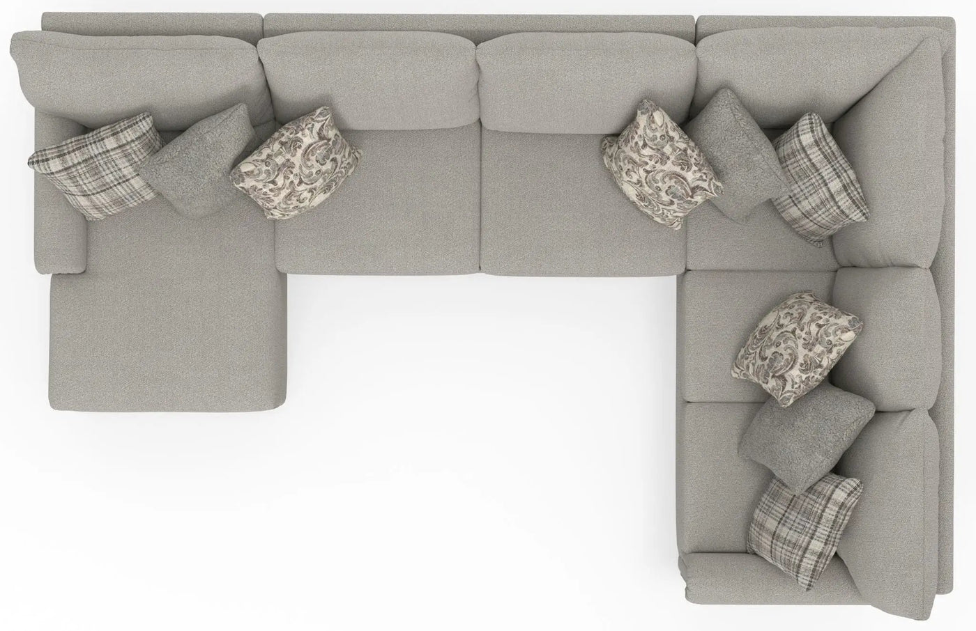 Livingston - Sectional With Comfort Coil Seating And Accent Pillows Included by Unique Piece Furniture