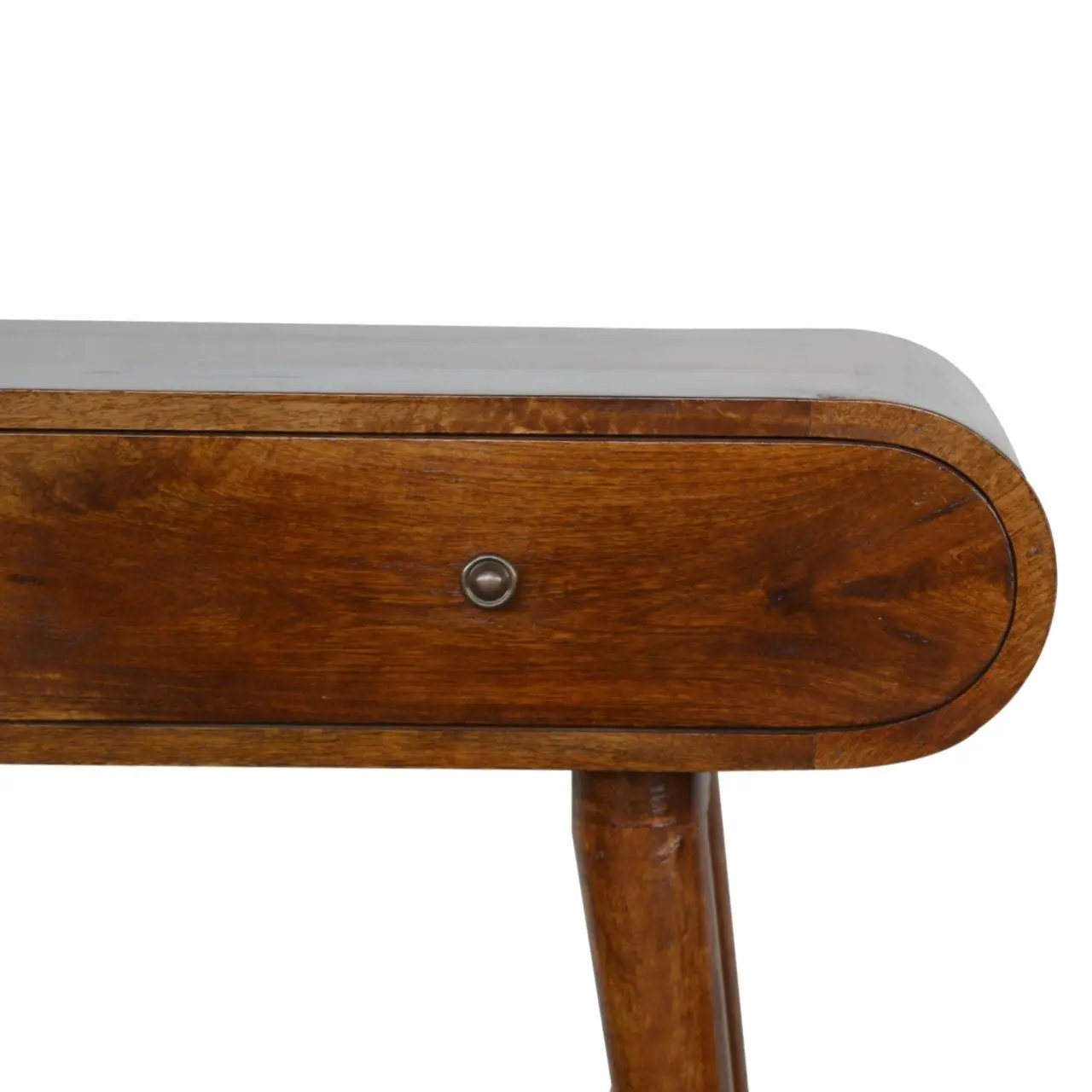 Solid Wood Curved Edge Console Table by HouseOfZazla