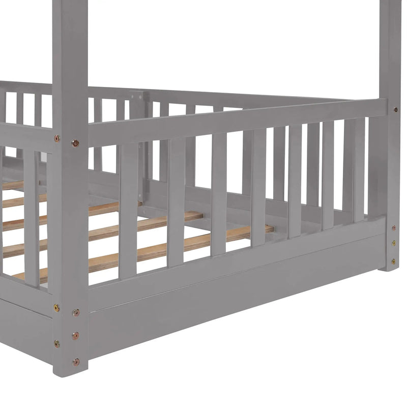 Functional Bunk Bed & Convertible Ladder And Slide by HouseOfZazla