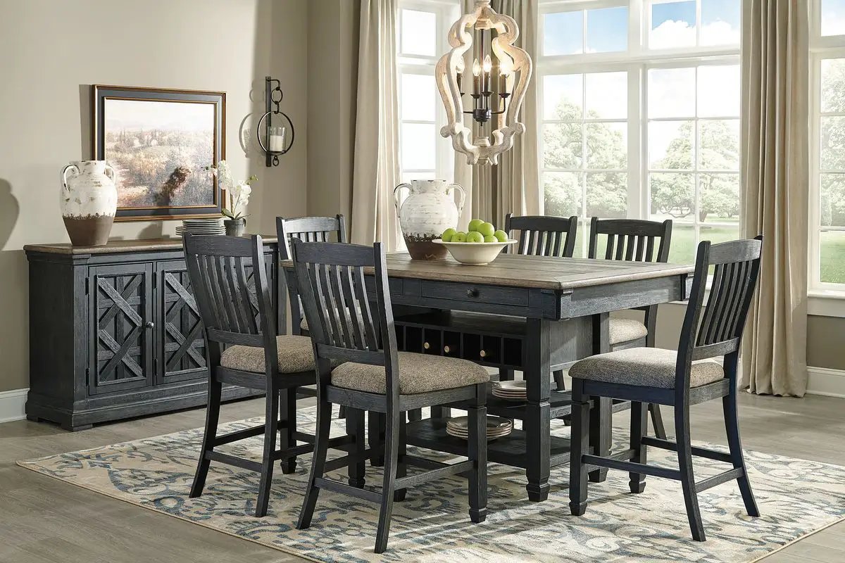 Tyler Creek - Counter Height Table Set by Unique Piece Furniture