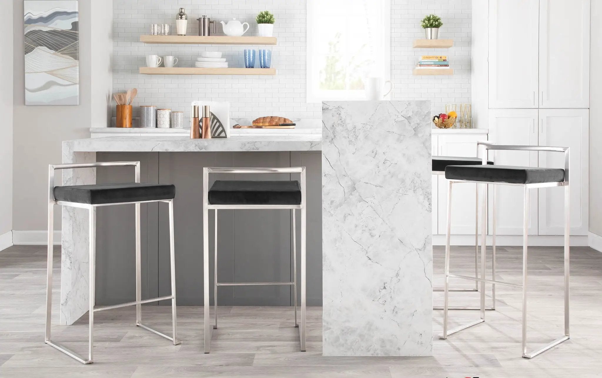 Fuji - Contemporary Stackable Design Barstool by Unique Piece Furniture