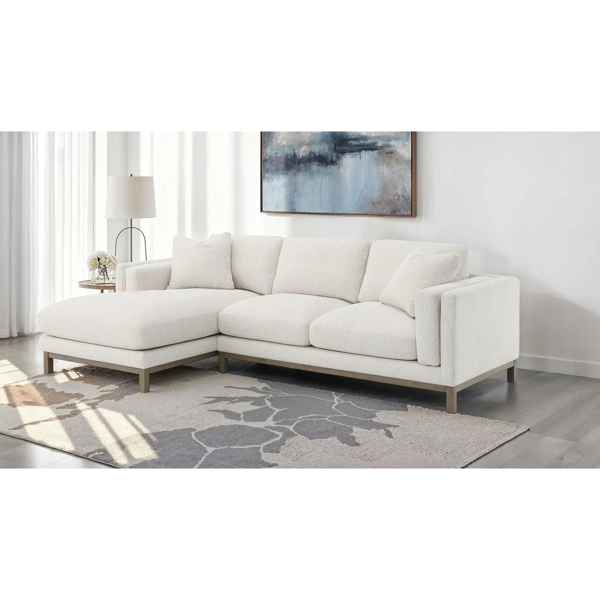 O'Brien - Sectional Sofa With Left Chaise - Sand by HouseOfZazla
