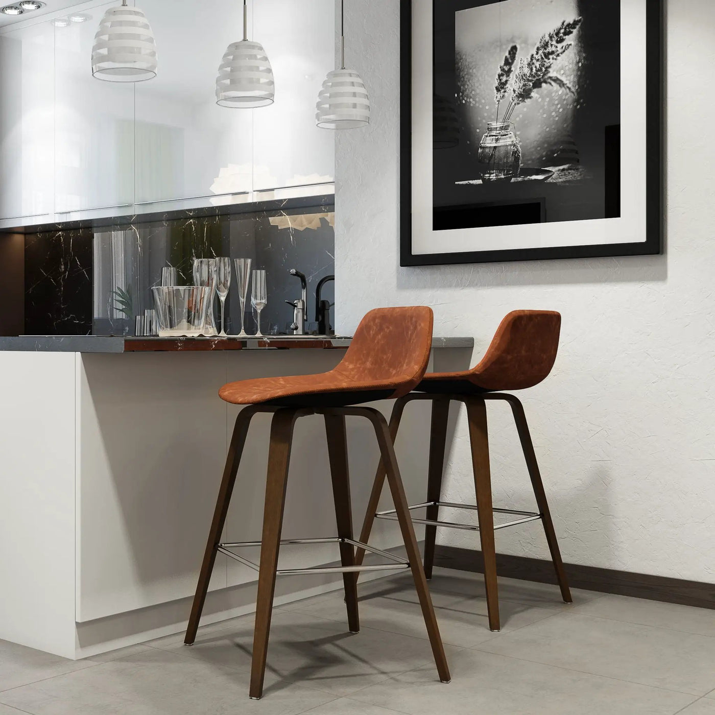Randolph Bentwood - Counter / Bar Height Stool (Set of 2) by Unique Piece Furniture