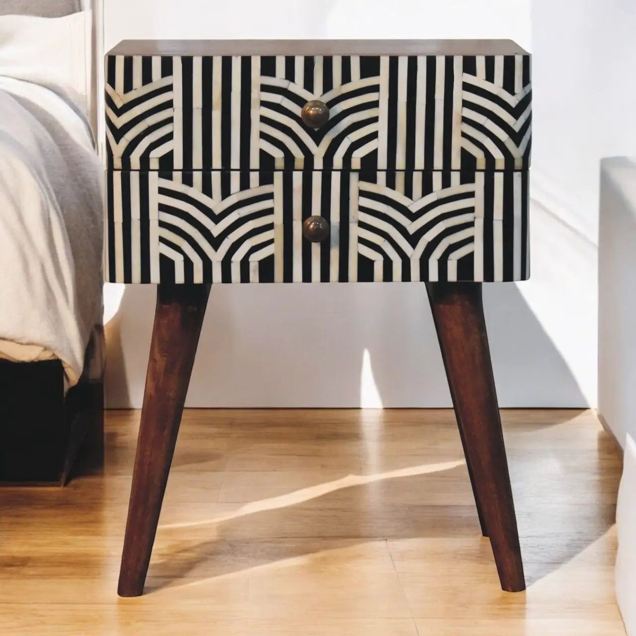 Edessa Bone Inlay Bedside by HouseOfZazla