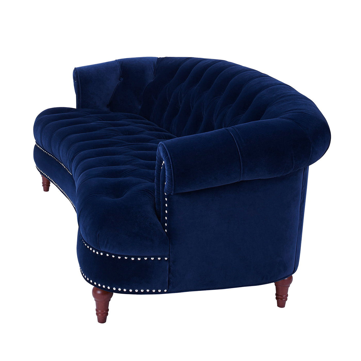 Victorian Chesterfield Tufted Sofa with Kiln-Dried Hardwood Frame - Dark Green, Dark Red, Blue, photo 19 of 28