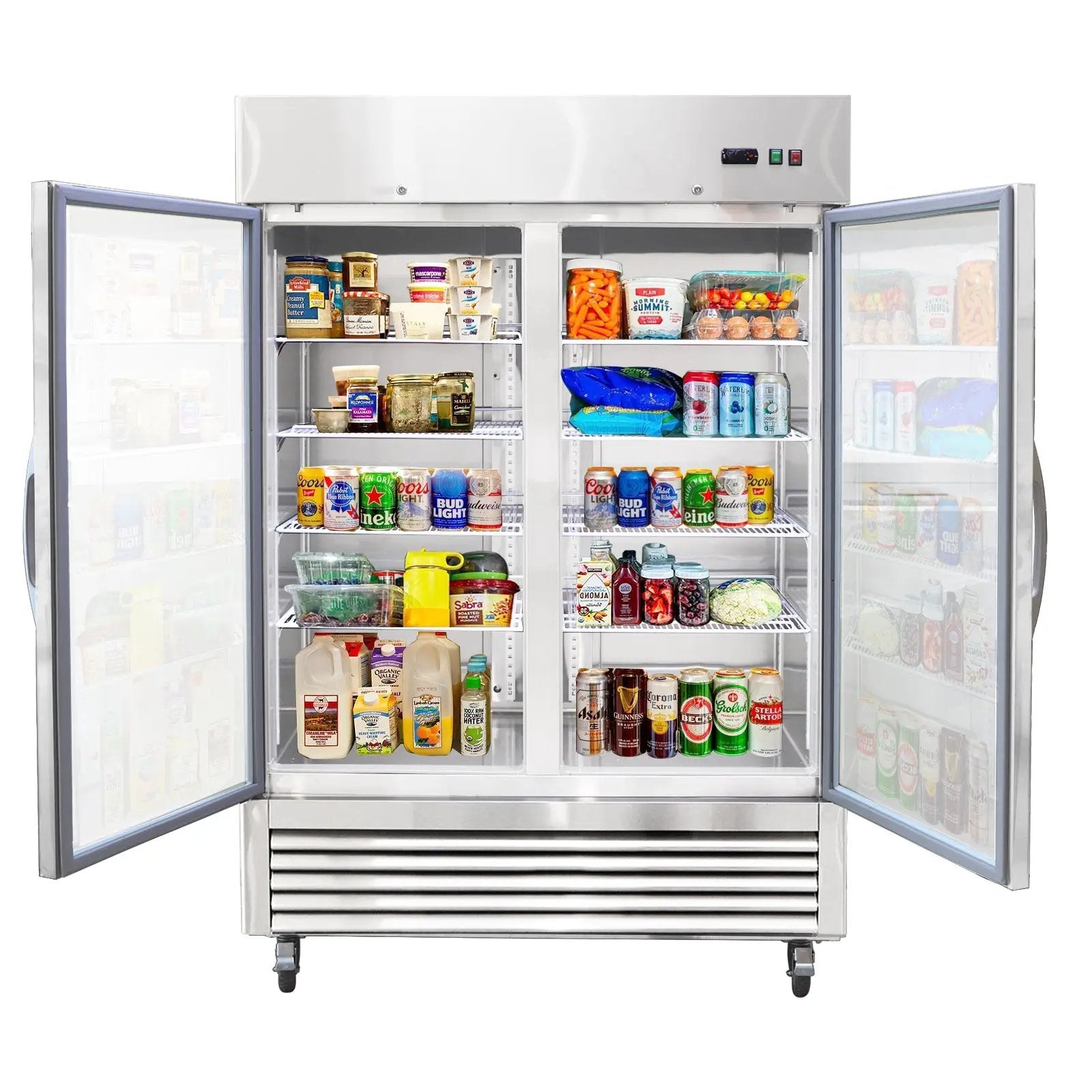 54"W Commercial Refrigerator with Glass Doors by HouseOfZazla