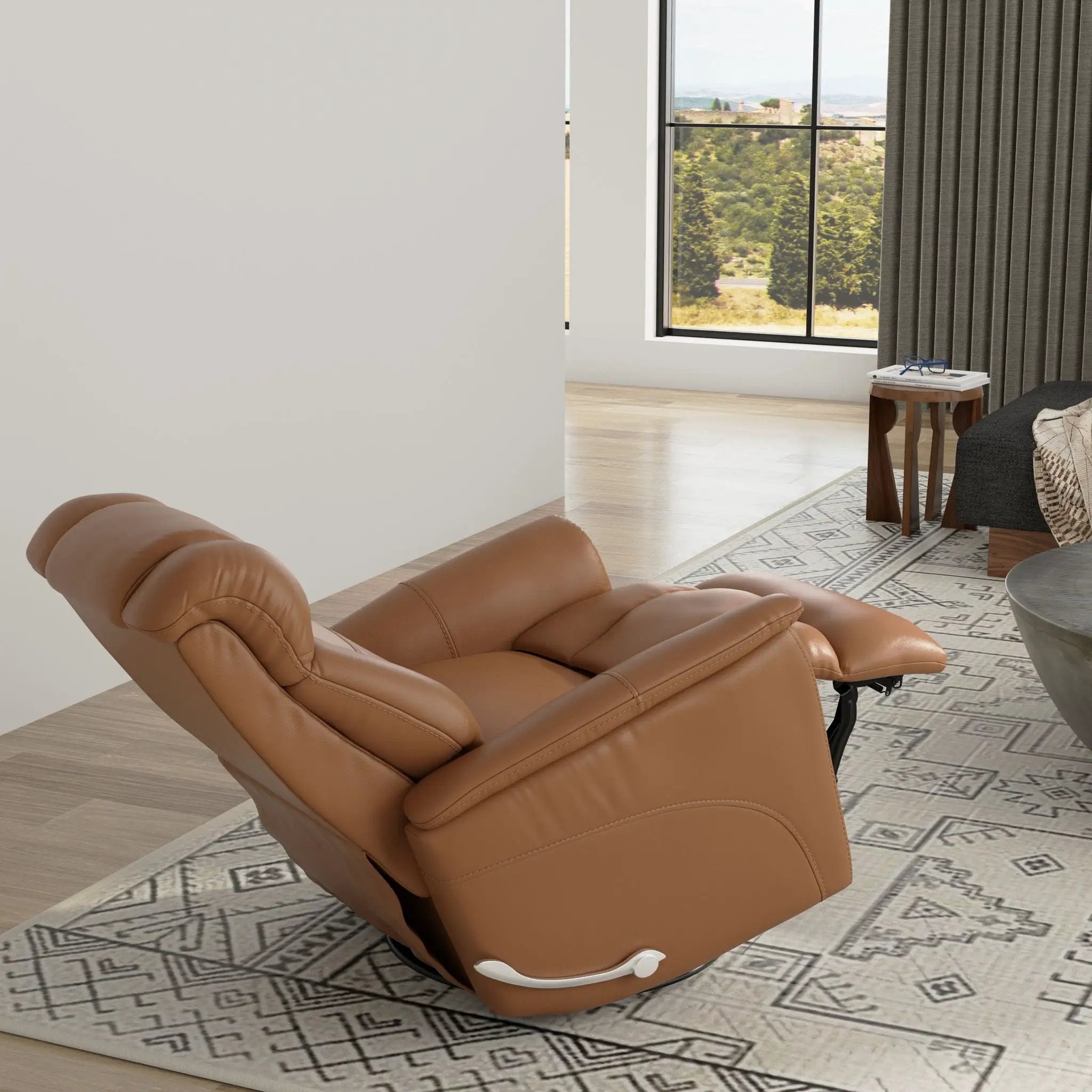 Bentley - Swivel Glider Recliner With Manual Adjustable Headrest & Footrest