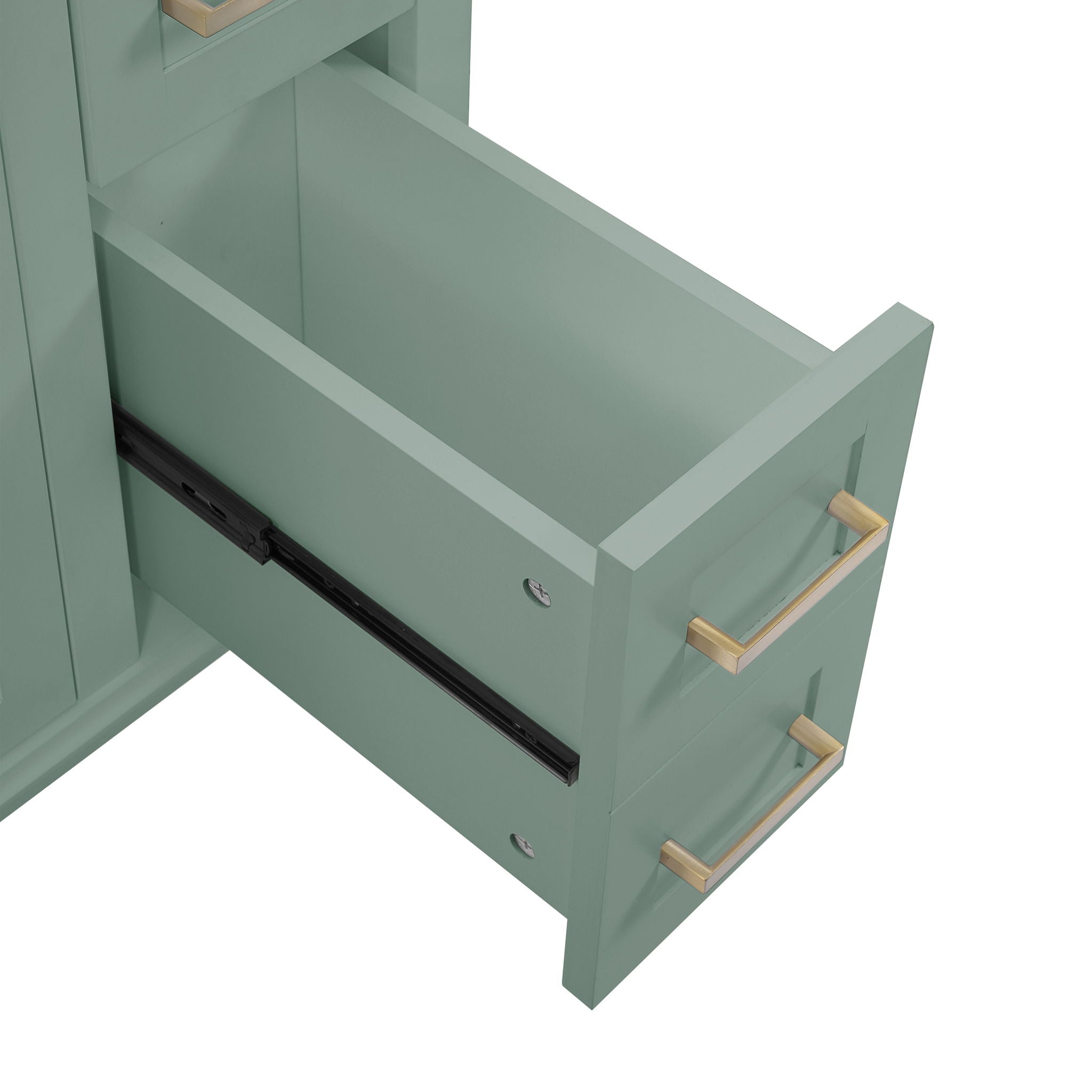 Modern Bathroom Vanity With Sink, Storage Cabinet, Soft Close Doors, Deep & Standard Drawers by HouseOfZazla