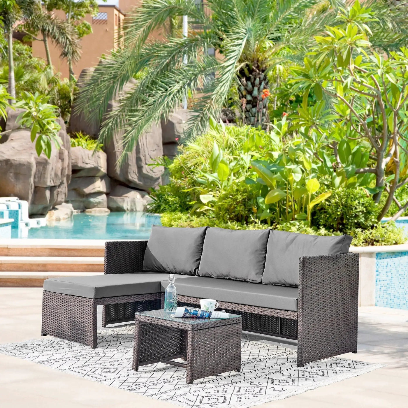 Menton - 3 Piece Sectional Set by HouseOfZazla