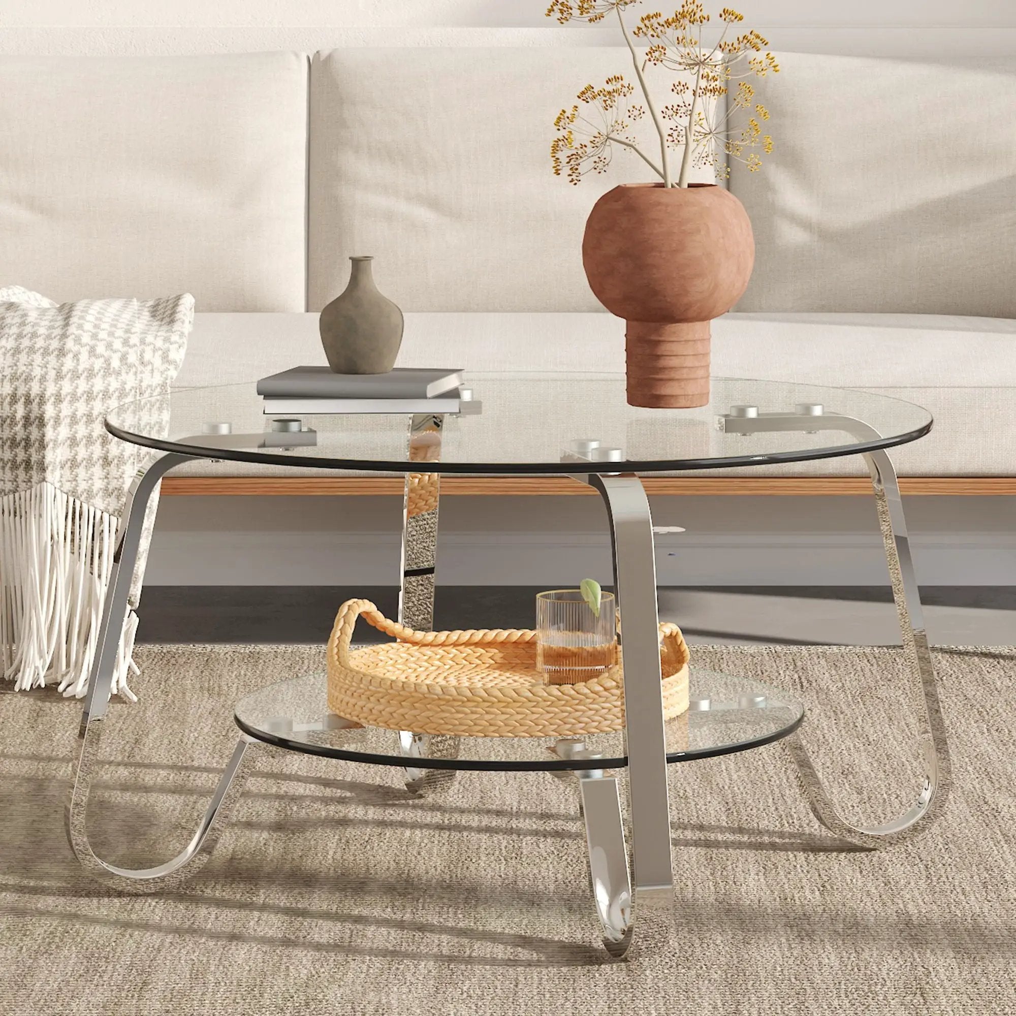 Double Layer Coffee Table by Unique Piece Furniture