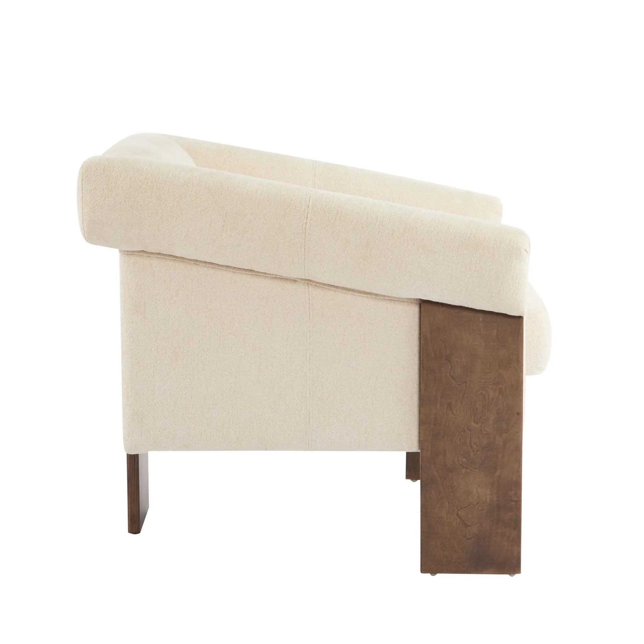Sierra - Vintage Modern Accent Chair With Deep Cushions And Wide Armrests by HouseOfZazla