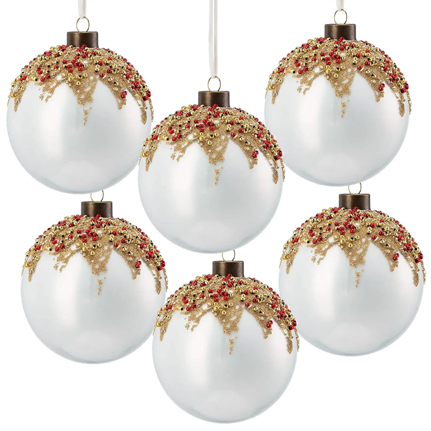 Christmas Ball Ornaments, Decorative Hanging Ball Christmas Tree Ornaments For Holiday Party Decorations by HouseOfZazla