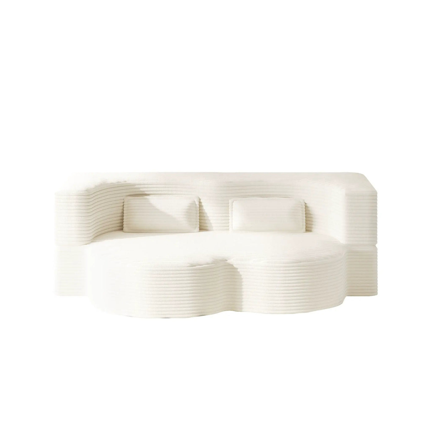 Floor Sofa With 2 Pillows, Convertible Twin Size Mattress For Living Room by HouseOfZazla