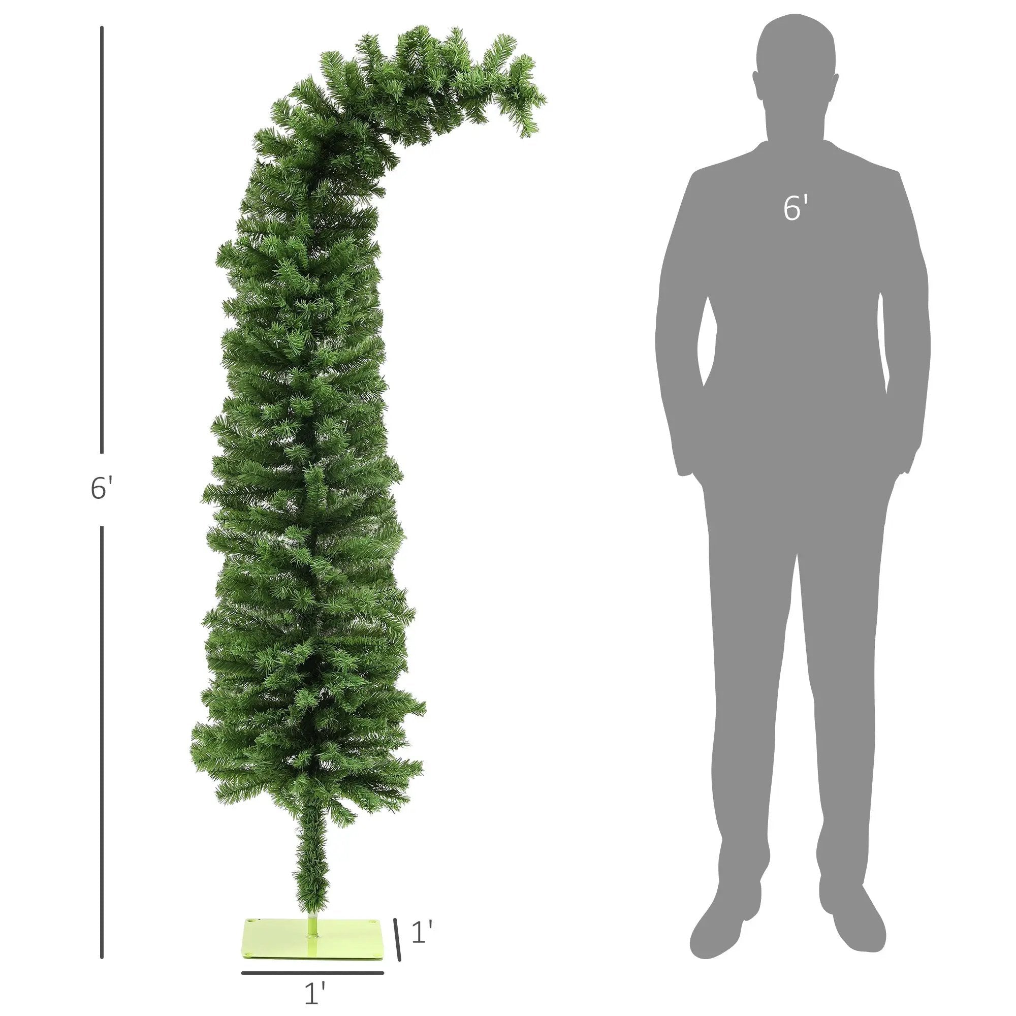 Pencil Christmas Tree - Bendable Artificial Christmas Tree with 400 Branch Tips by HouseOfZazla