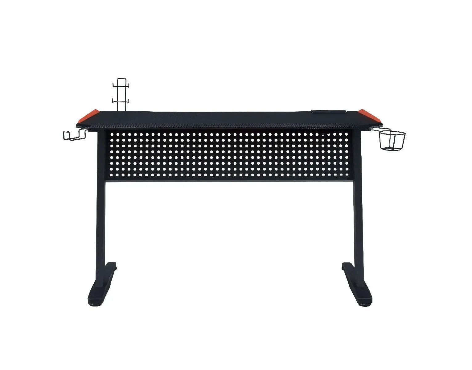 Dragi - Gaming Desk With USB - Black & Red by Unique Piece Furniture