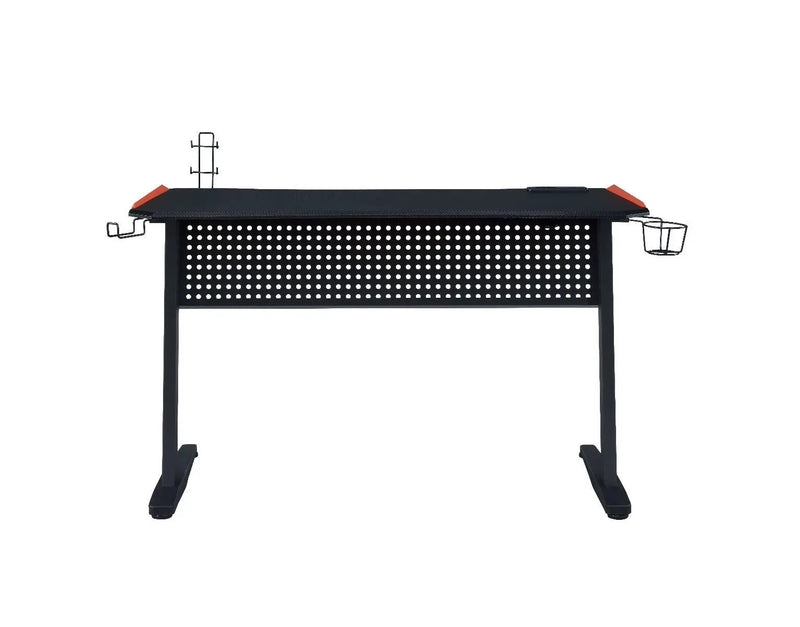 Dragi - Gaming Desk With USB - Black & Red by Unique Piece Furniture