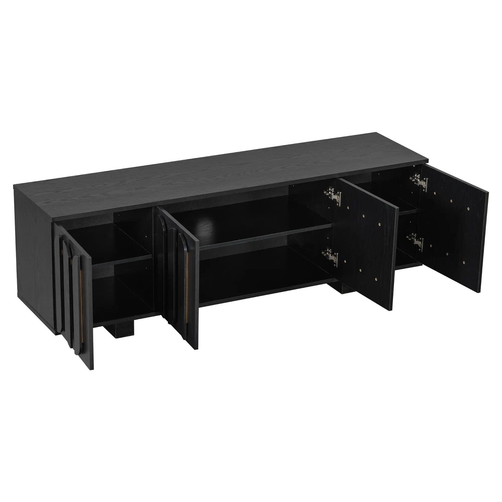 Vibe Haus 63'' Farmhouse TV Stand for TVs up to 75 Inches by HouseOfZazla