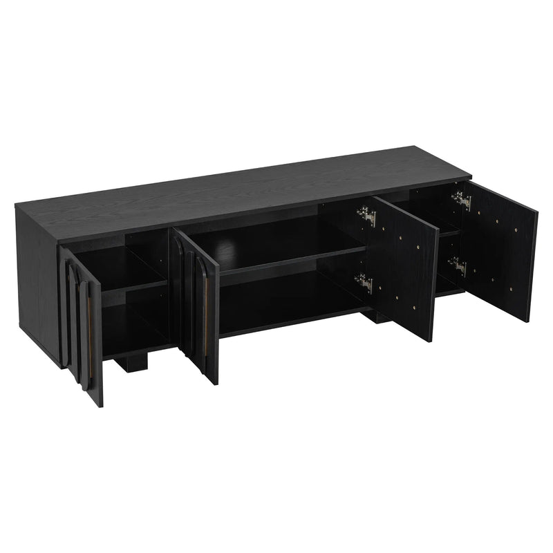 Vibe Haus 63'' Farmhouse TV Stand for TVs up to 75 Inches by HouseOfZazla