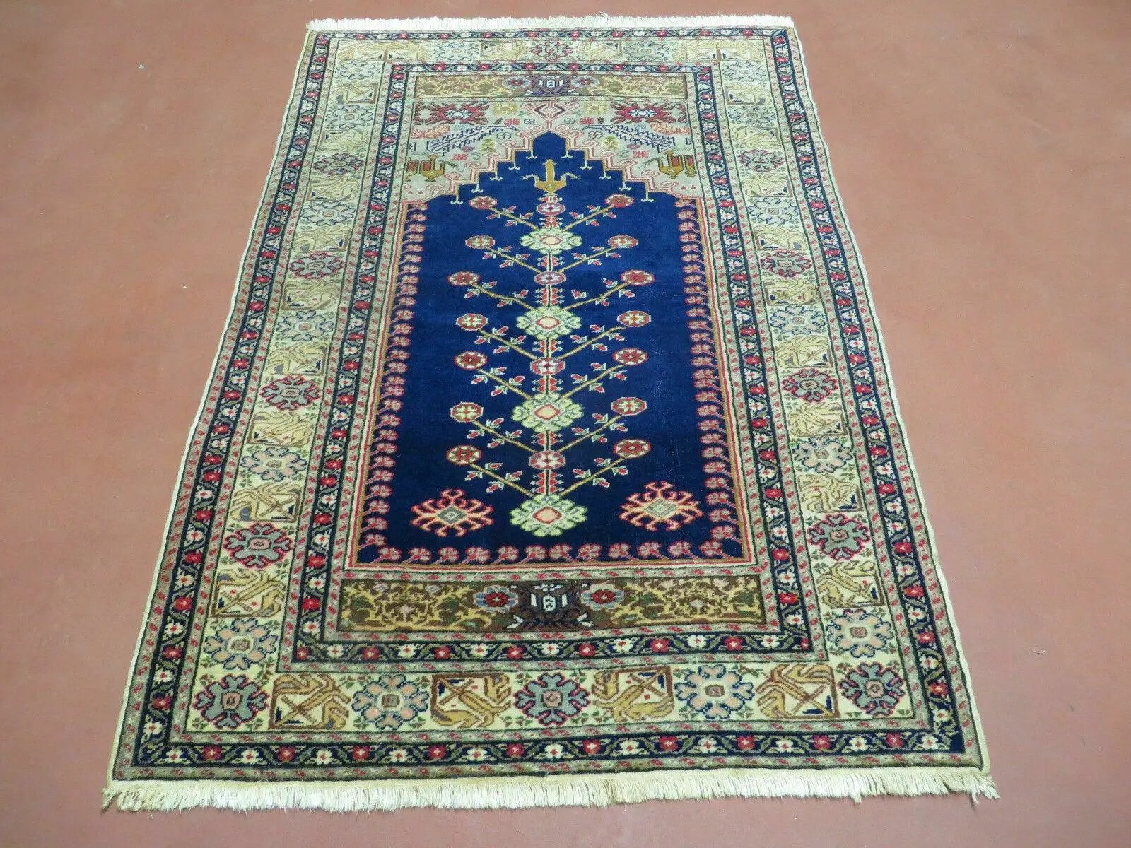 3' X 4' Semi Antique Handmade Turkish Prayer Kaisery Wool Rug Nice by Jewel Rugs