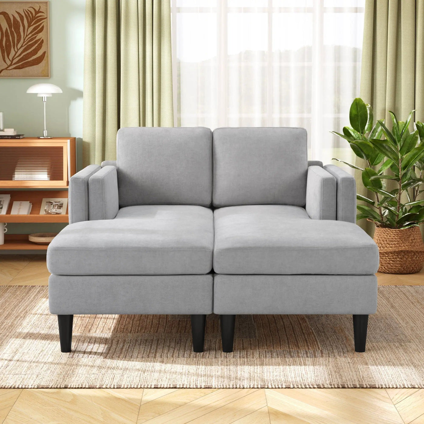 Chaise Lounge Sofa Bed With Dual Layer Armrests For Living Room by Unique Piece Furniture