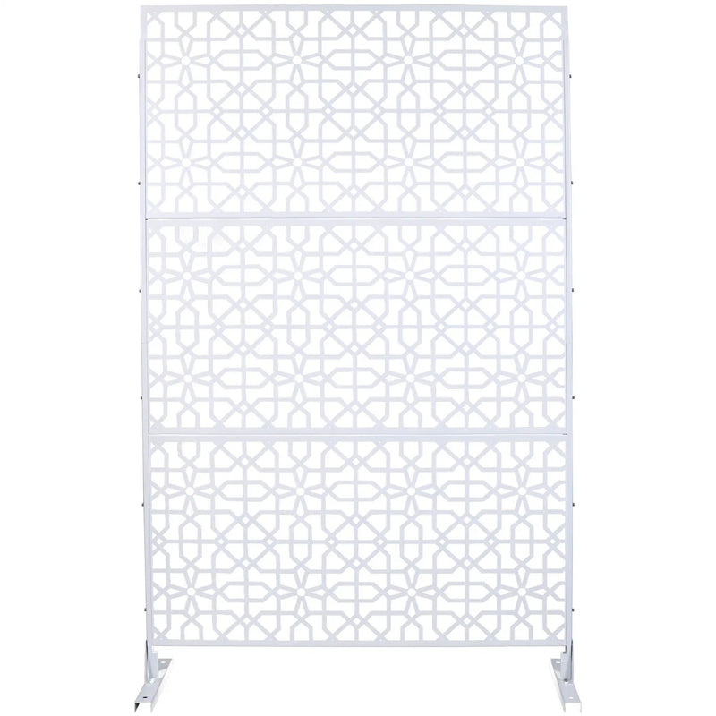 Outdoor & Indoor Metal Freestanding Decorative Privacy Screen by HouseOfZazla