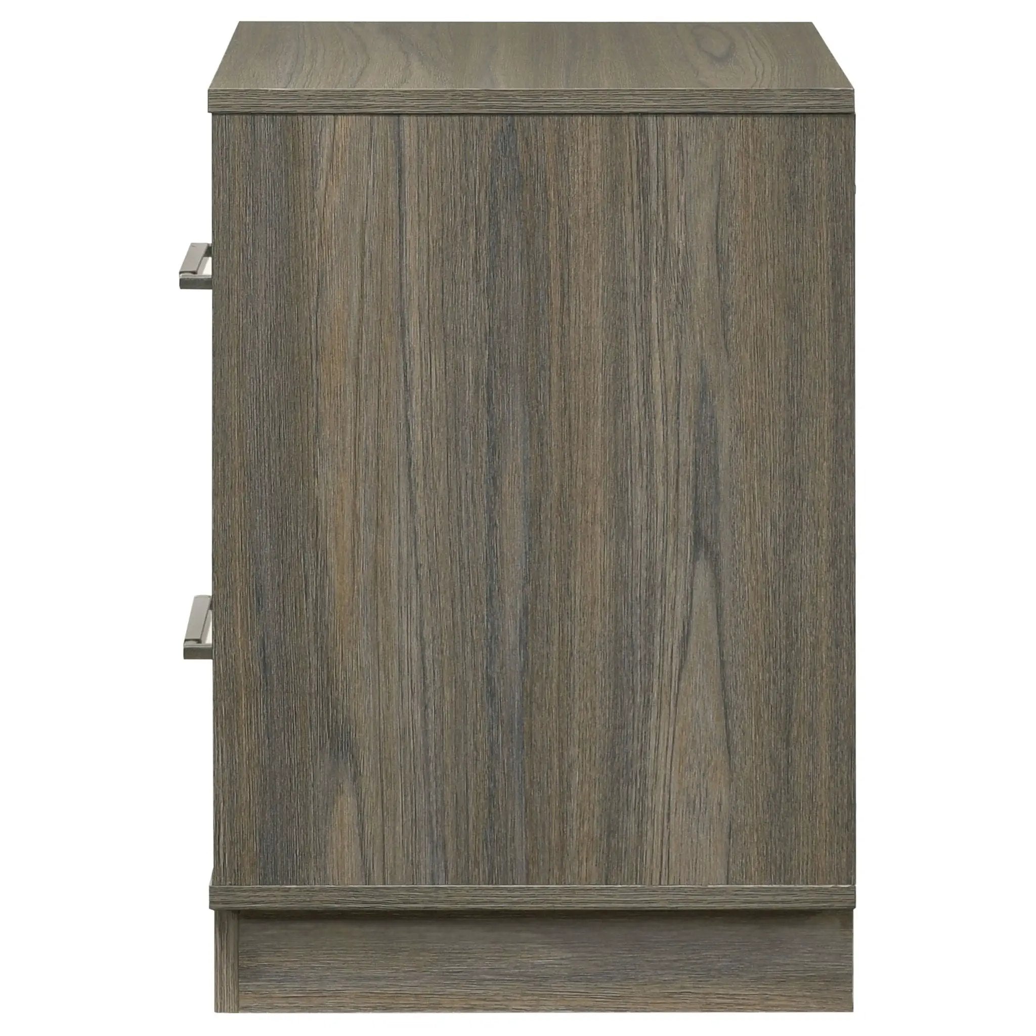 Fenwick 2-drawer Nightstand Bedside Table Grey Oak by Unique Piece Furniture