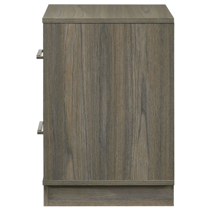 Fenwick 2-drawer Nightstand Bedside Table Grey Oak by Unique Piece Furniture