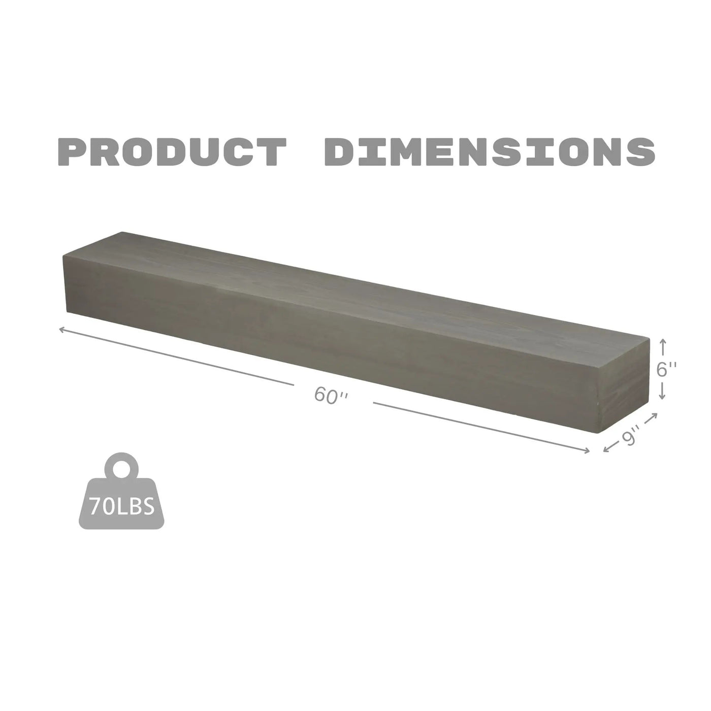 Fireplace Mantel Floating Shelf For Home Decor by HouseOfZazla