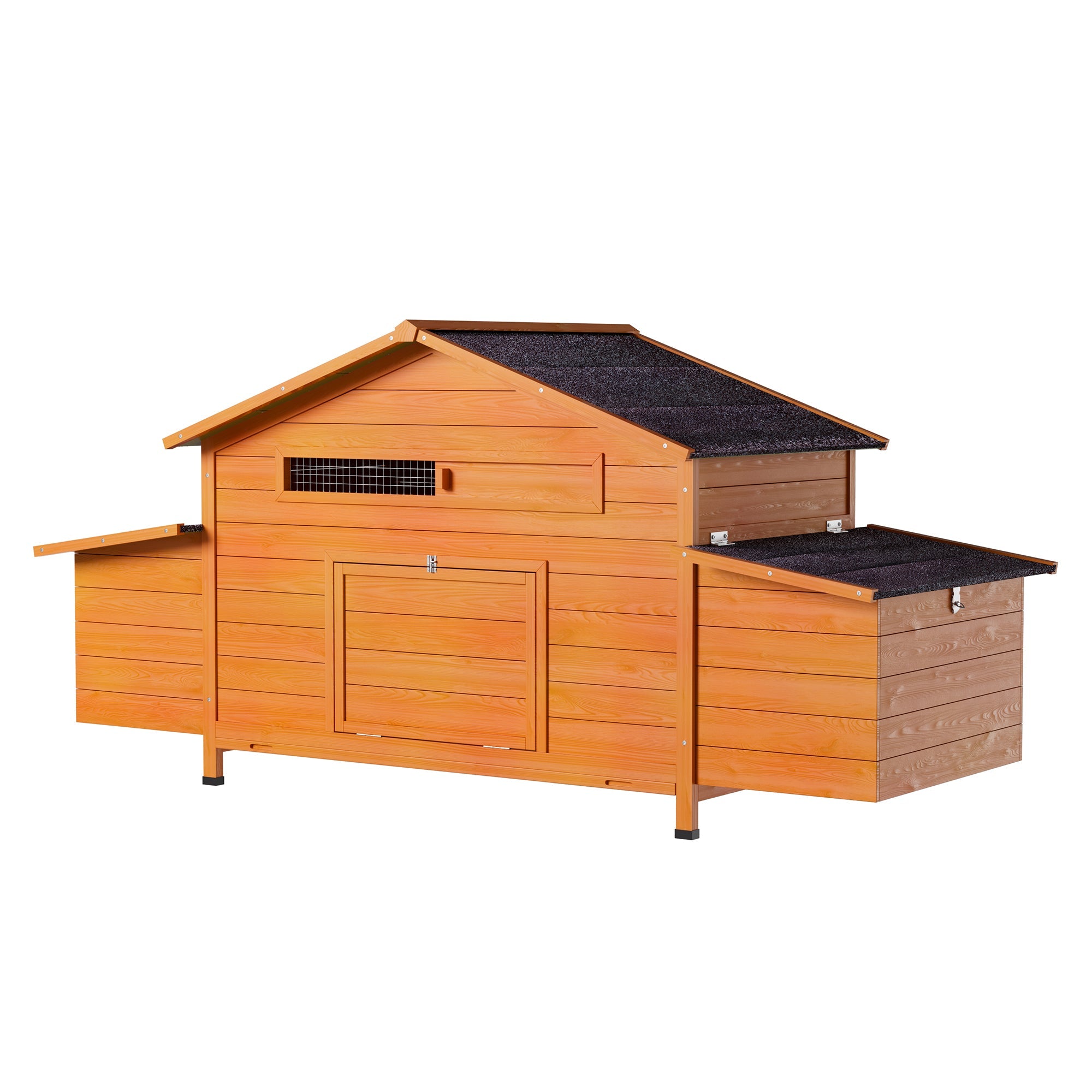 70" Large Wooden Chicken Coop with 2 Nesting Boxes by HouseOfZazla