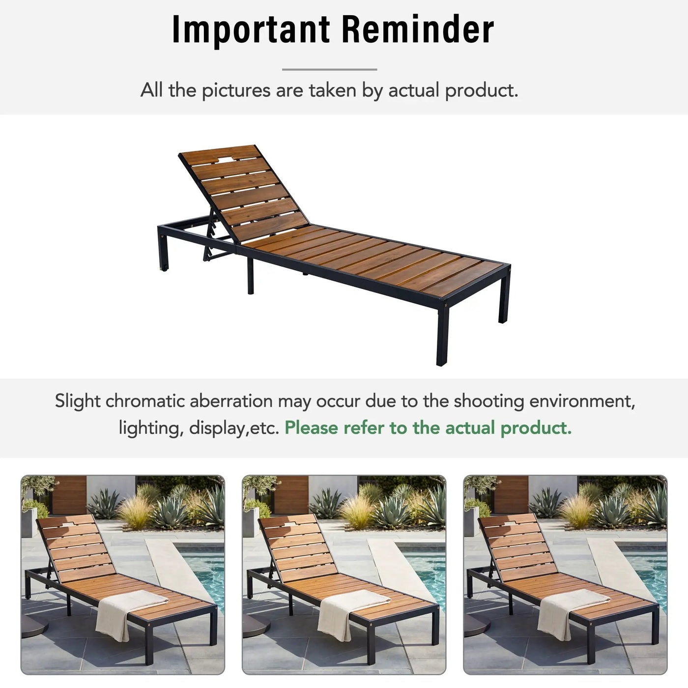 Outdoor Chaise With Adjustable Backrest by HouseOfZazla