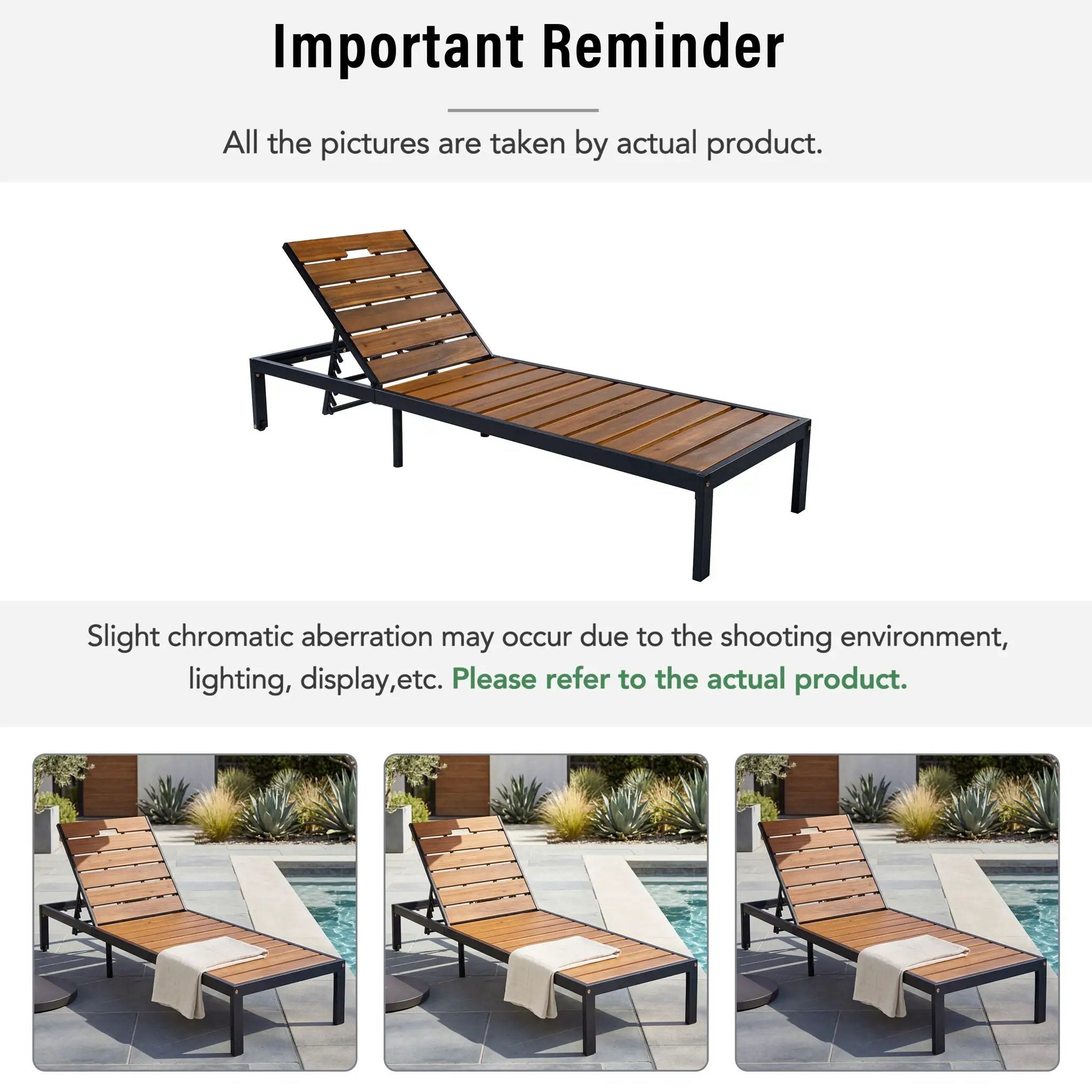 Outdoor Chaise With Adjustable Backrest by HouseOfZazla