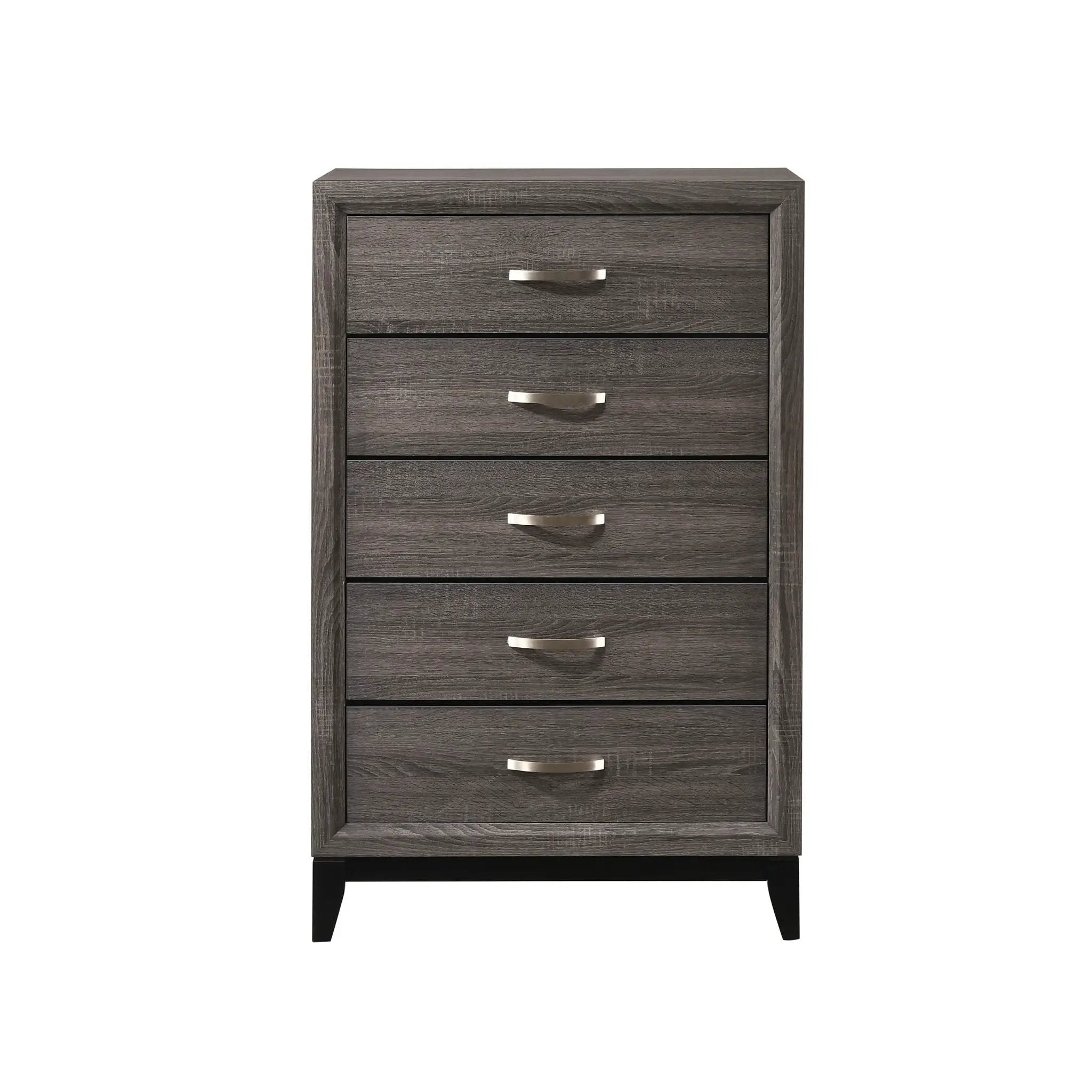 Contemporary 5 Drawer Tall Chest by HouseOfZazla