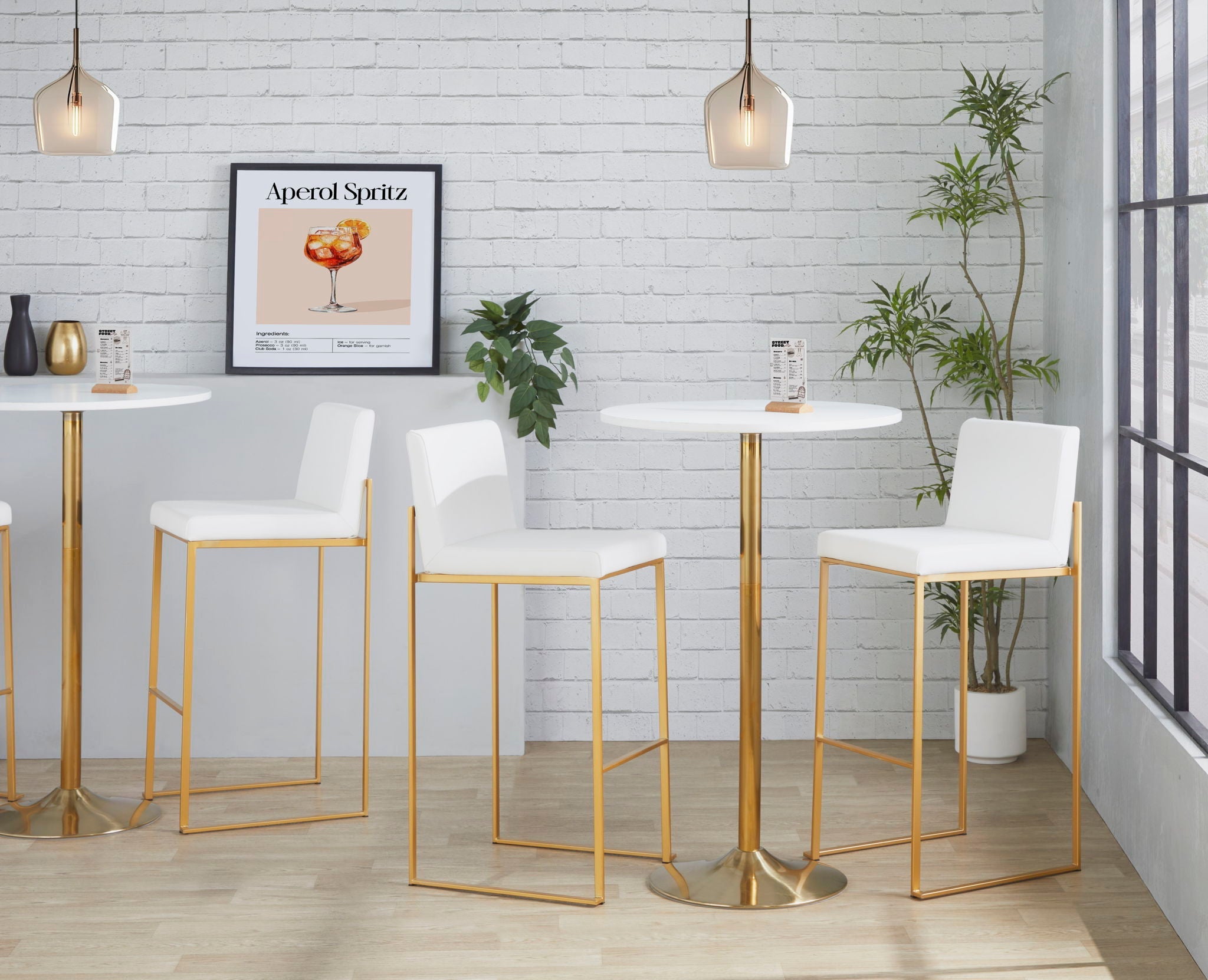 Fuji - Contemporary Design High Back Barstool by Unique Piece Furniture