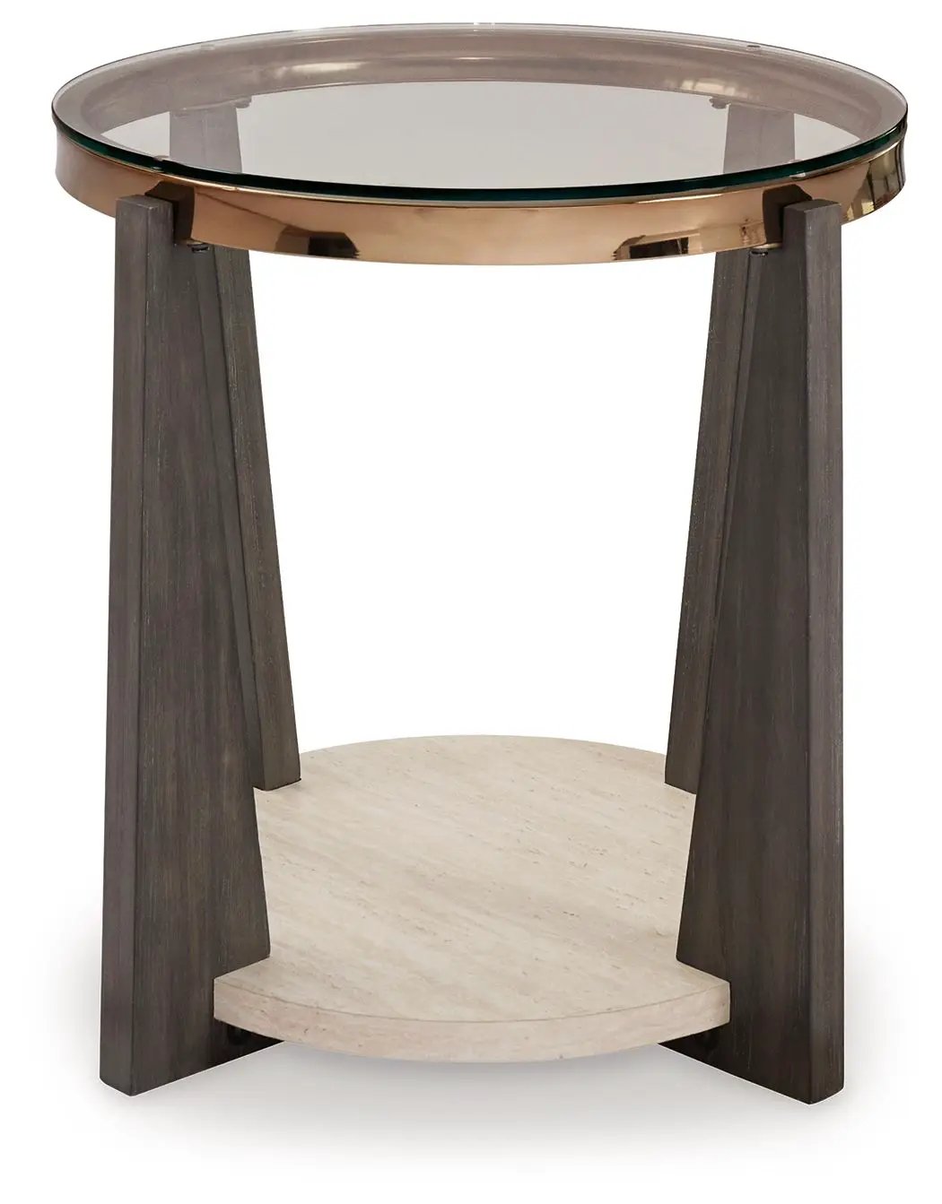 Frazwa - Round End Table - Multi by Unique Piece Furniture