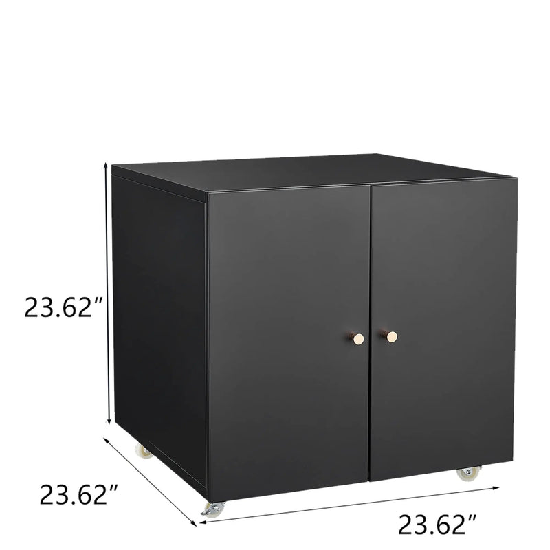 Office Furniture Copier Cabinet 2 Door Steel Copier Stand Mobile Pedestal File Printer Stand by HouseOfZazla