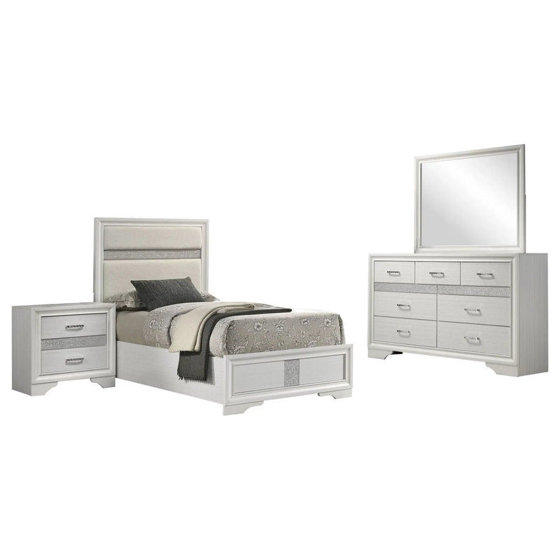 Miranda 4-piece Twin Bedroom Set White by Unique Piece Furniture