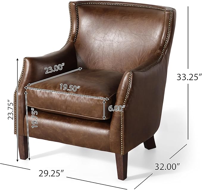 Genuine Leather Single Sofa by HouseOfZazla