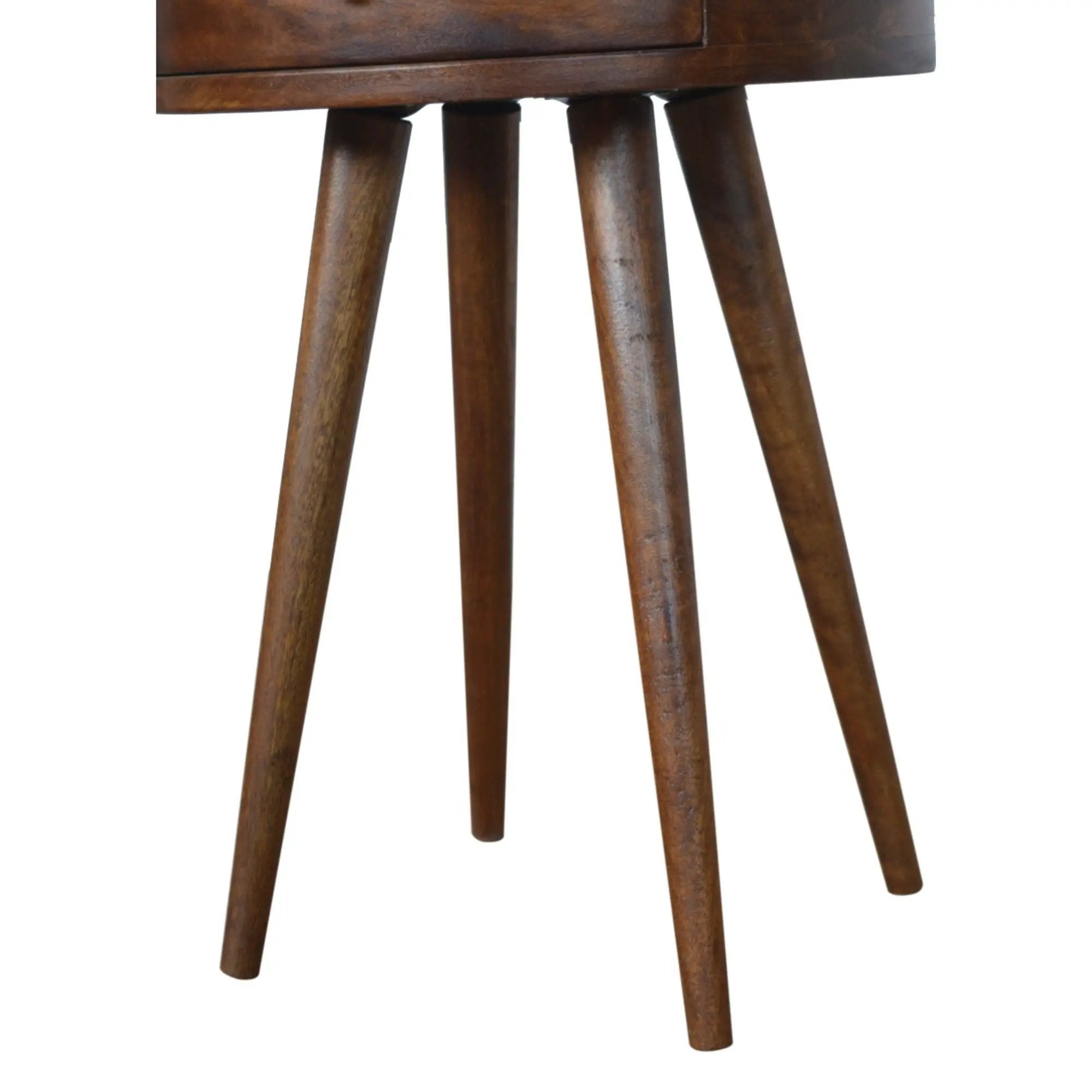Nordic Chestnut Circular Nightstand by HouseOfZazla