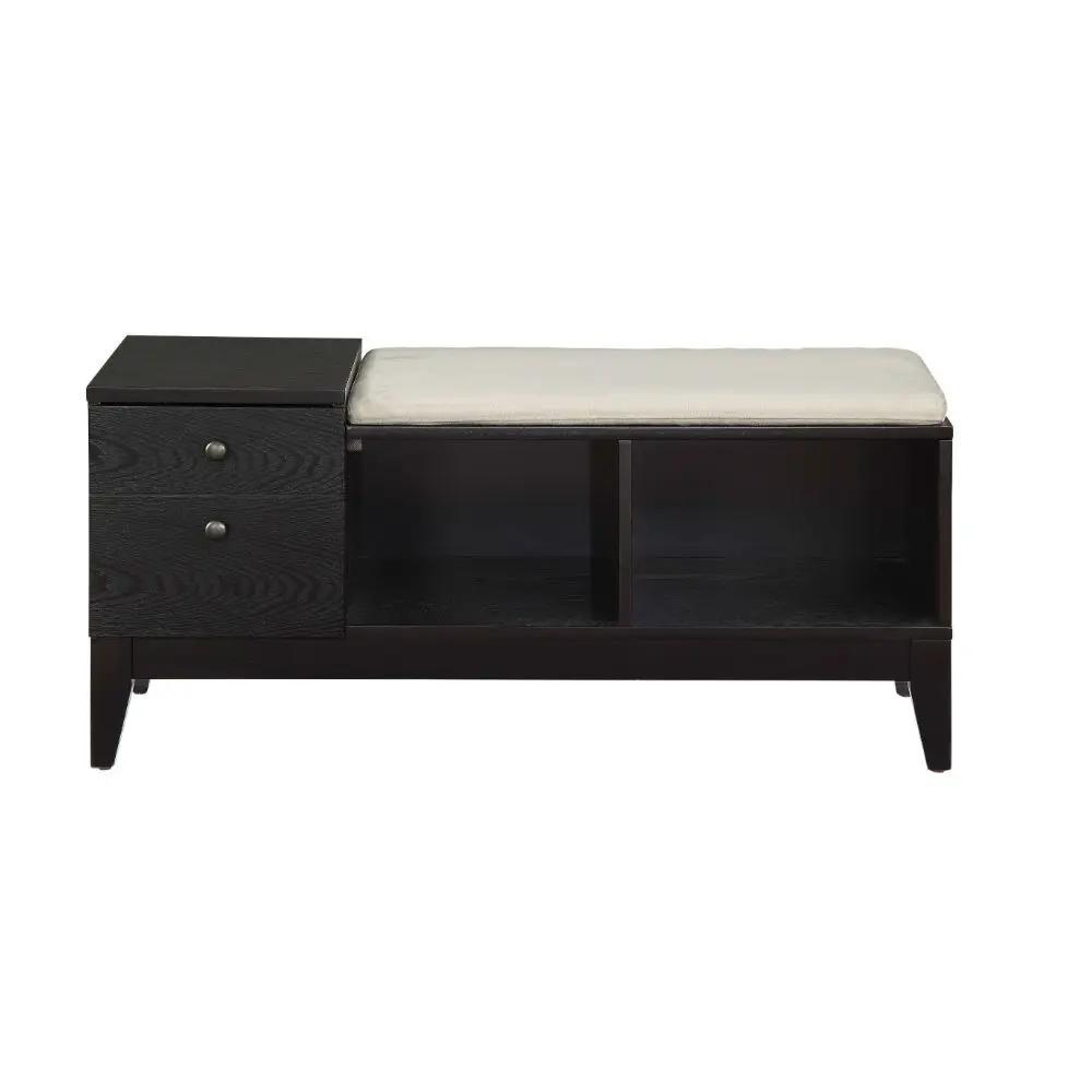 Boyet - Bench - Cream Fabric & Black by Unique Piece Furniture