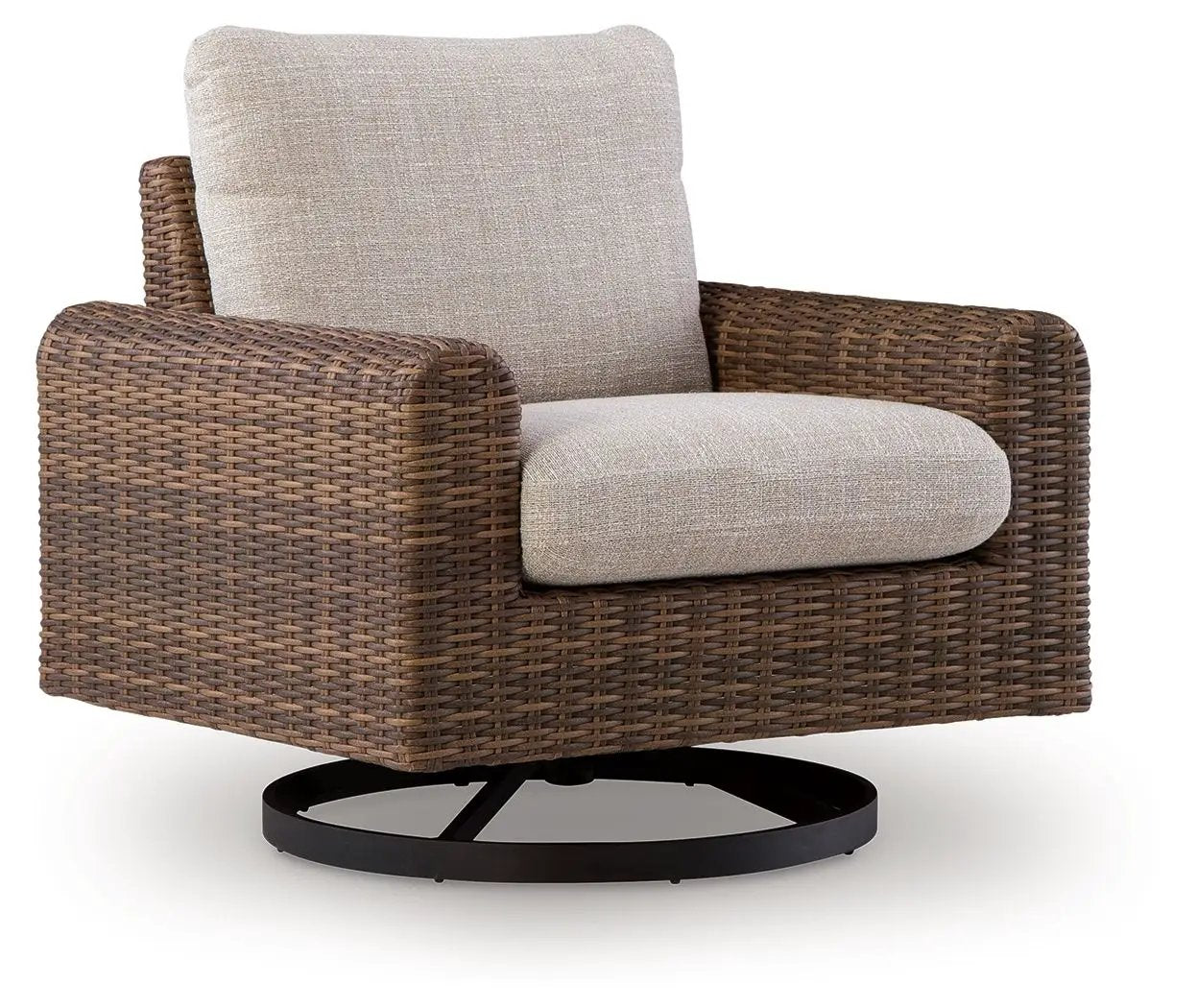 Dolan Creek - Swivel Lounge With Cushion - Gray / Brown by Unique Piece Furniture