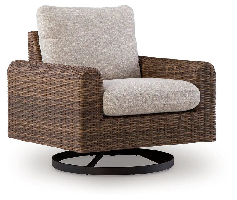Dolan Creek - Swivel Lounge With Cushion - Gray / Brown by Unique Piece Furniture