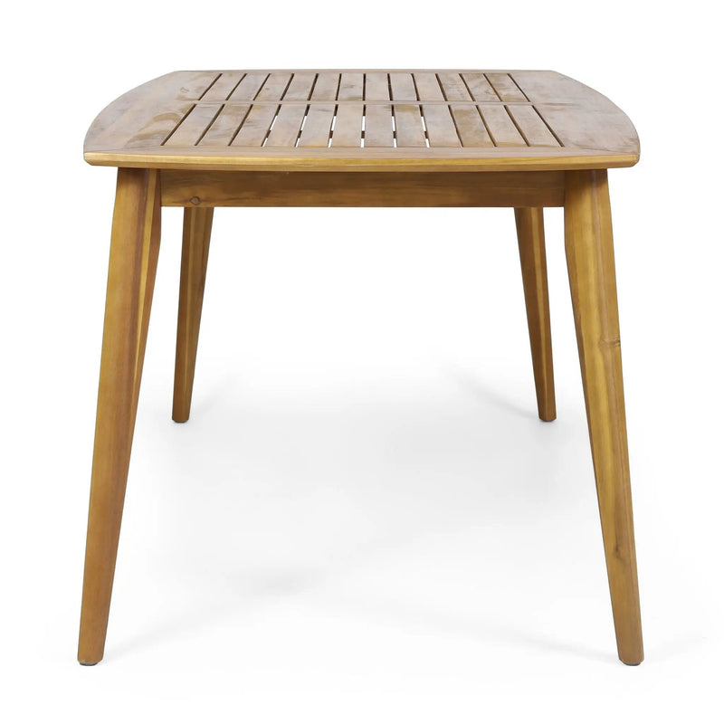 Outdoor 7 Pieces Rustic Patio Dining Set - Teak by HouseOfZazla
