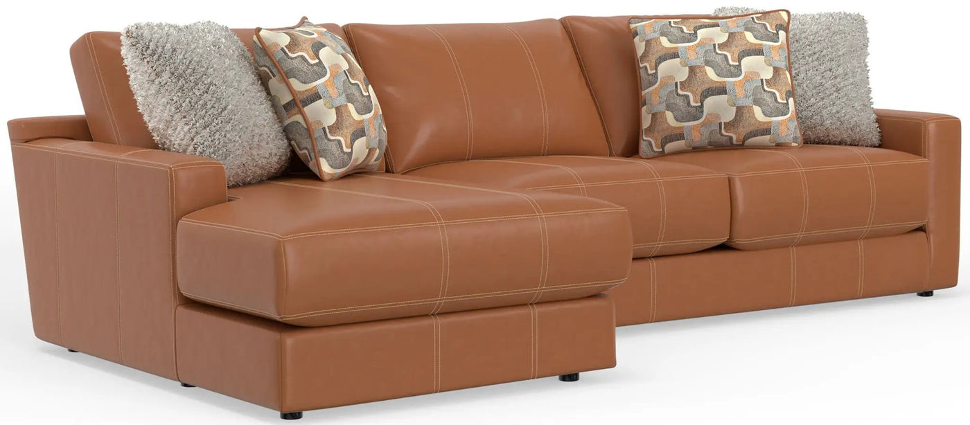 Minori - Italian Leather Sectional by Unique Piece Furniture