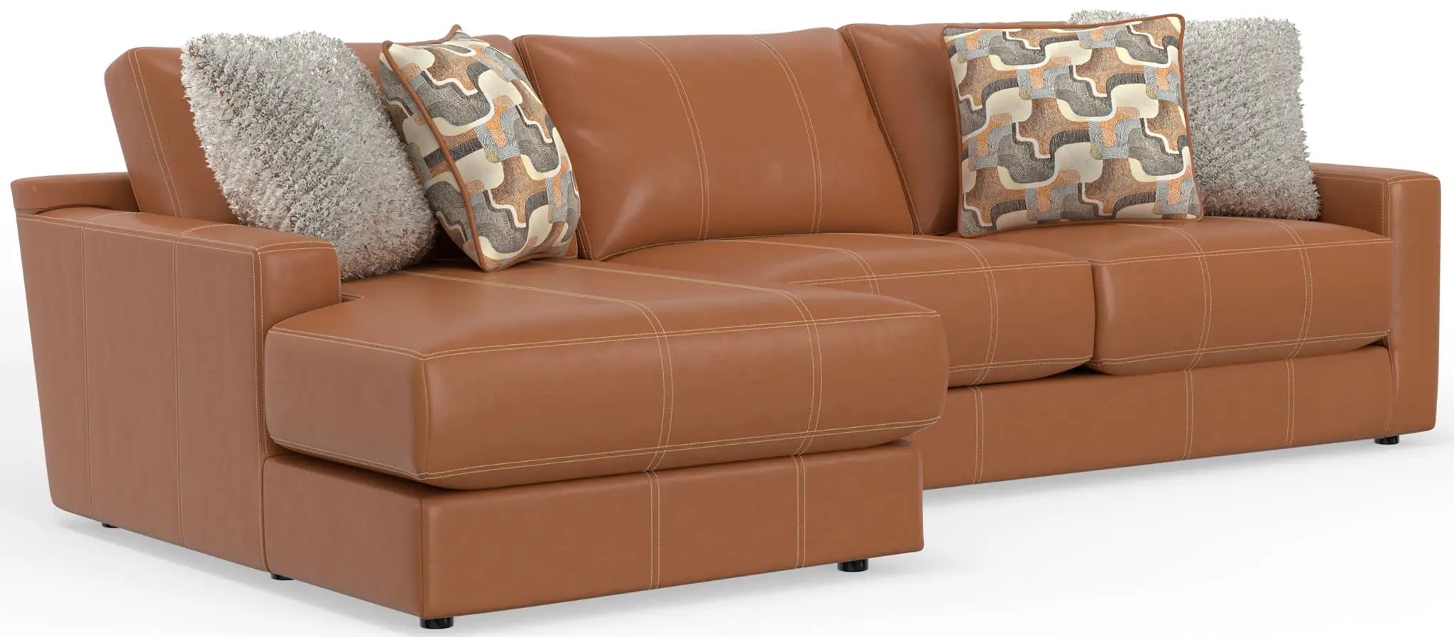 Minori - Italian Leather Sectional by Unique Piece Furniture