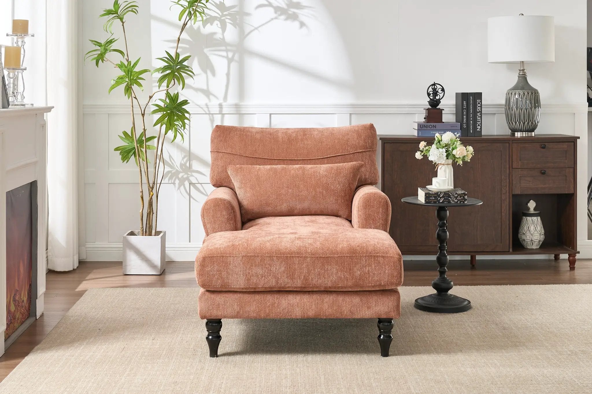 Modern Chaise Lounge Upholstered Indoor Recliner Sofa by HouseOfZazla